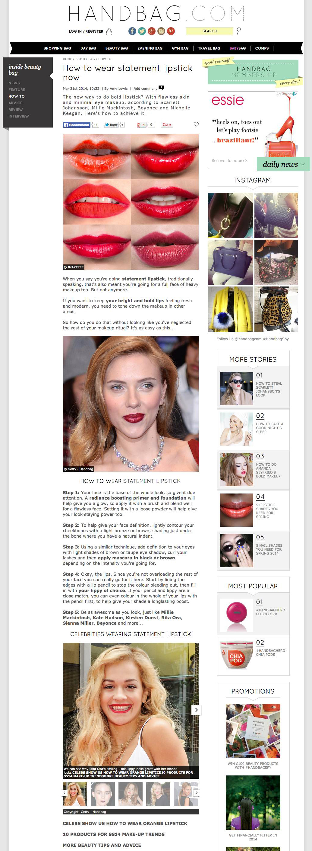 how to wear statement lipstick now