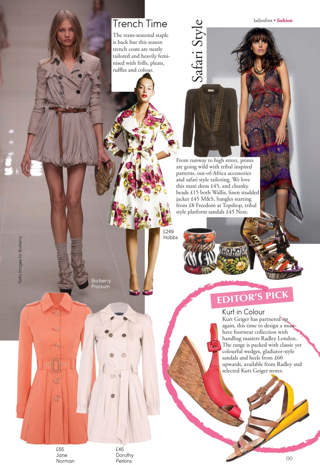 Fashion news spread - Ladies First Spring 2010 issue-page 2- Amy Lewis