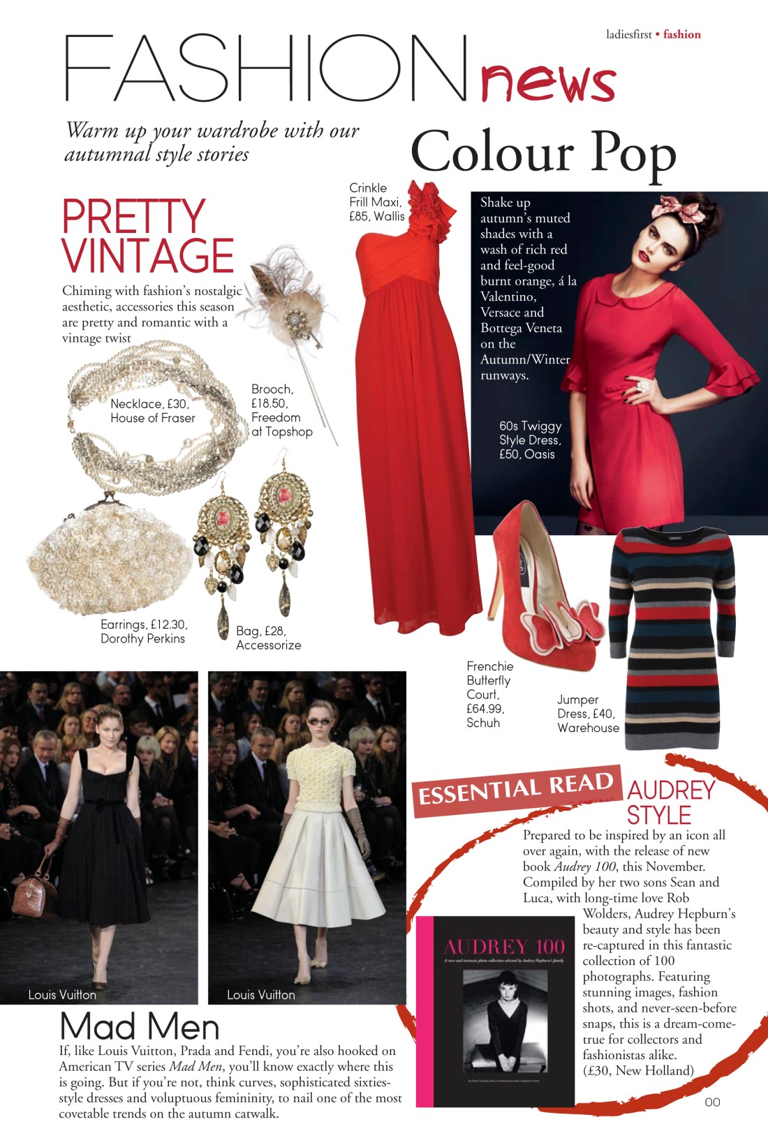 Fashion news page - Ladies First Autumn 2010 issue-Amy Lewis