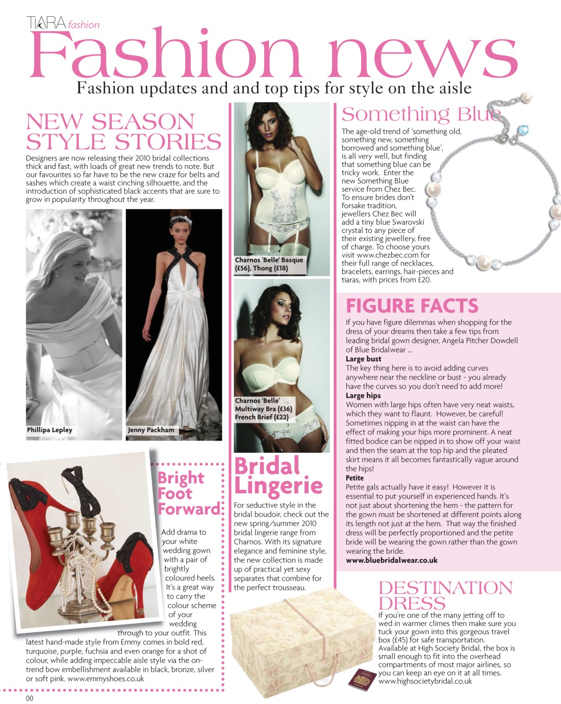 Bridal fashion news - Tiara Spring 2010 issue - Amy Lewis