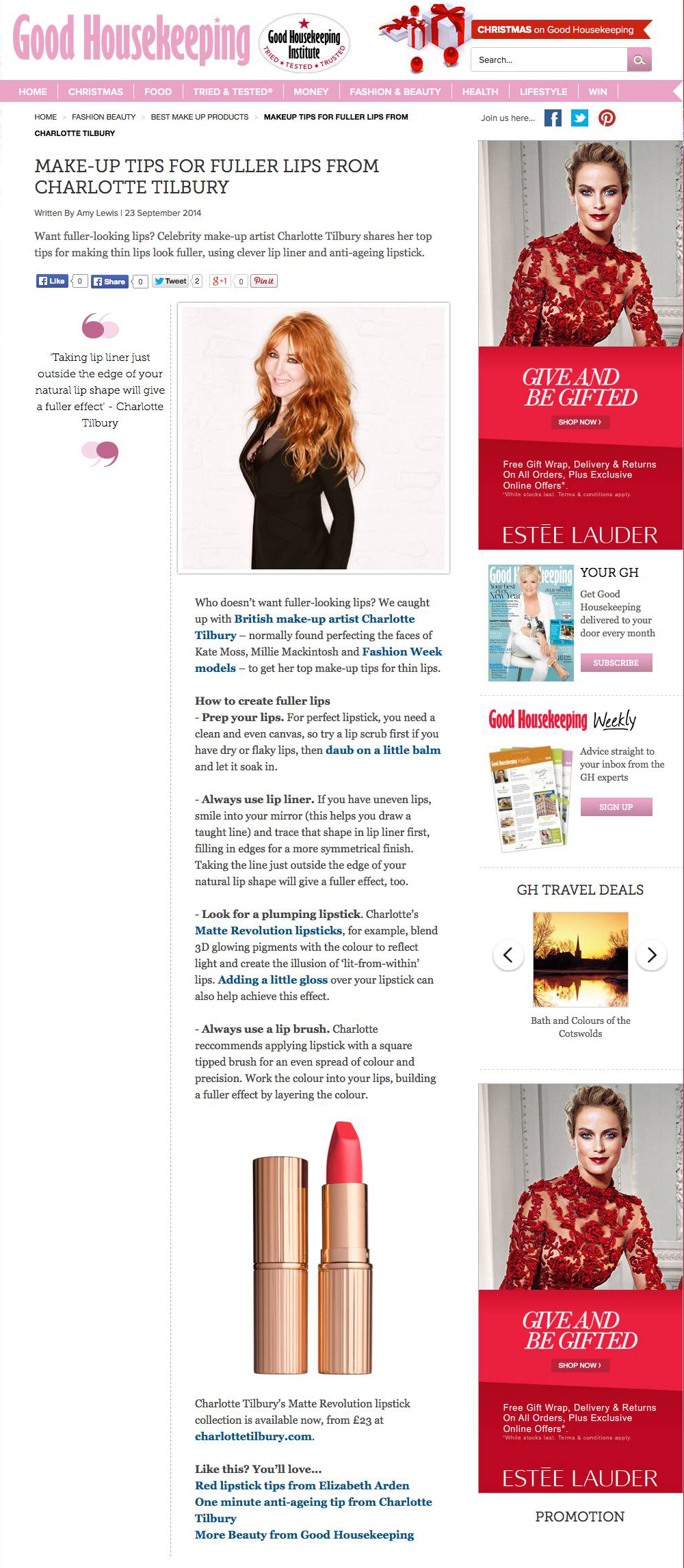 Charlotte Tilbury fuller lips without surgery