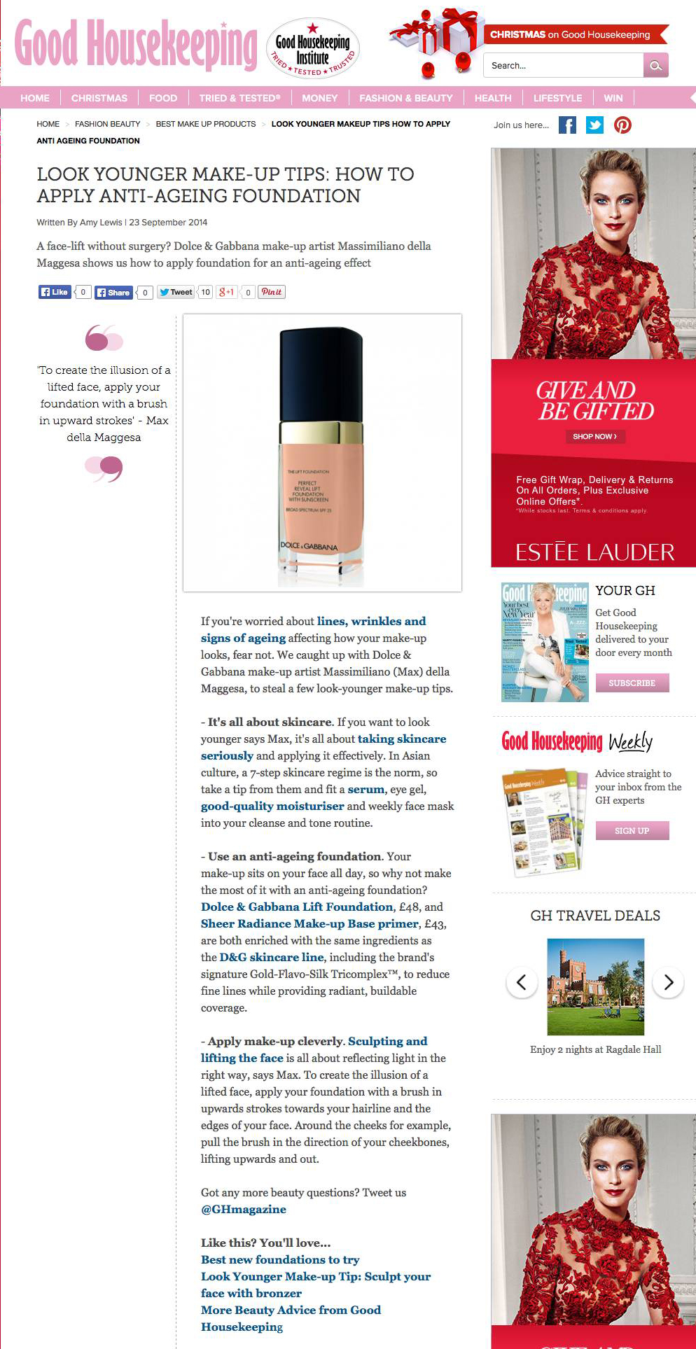 How to apply anti-ageing foundation