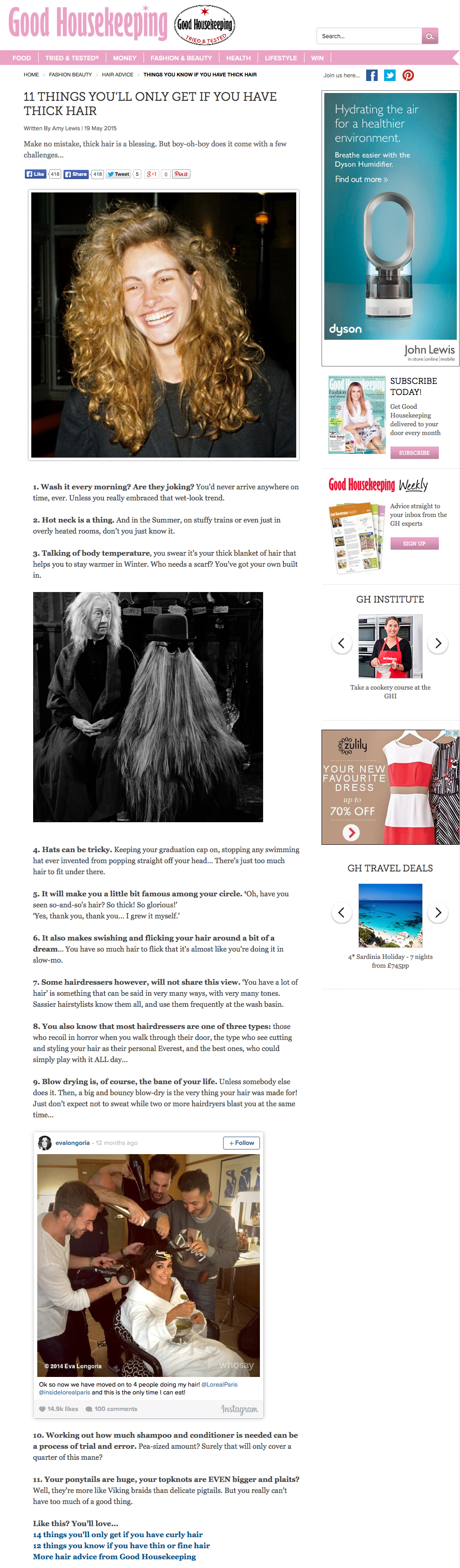 11 things you’ll only get if you have thick hair