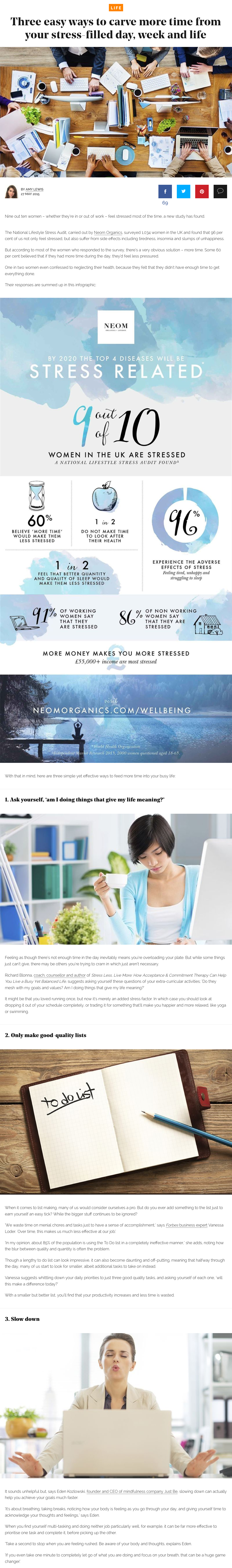 Three easy ways to carve more time from your stress-filled day, week and life