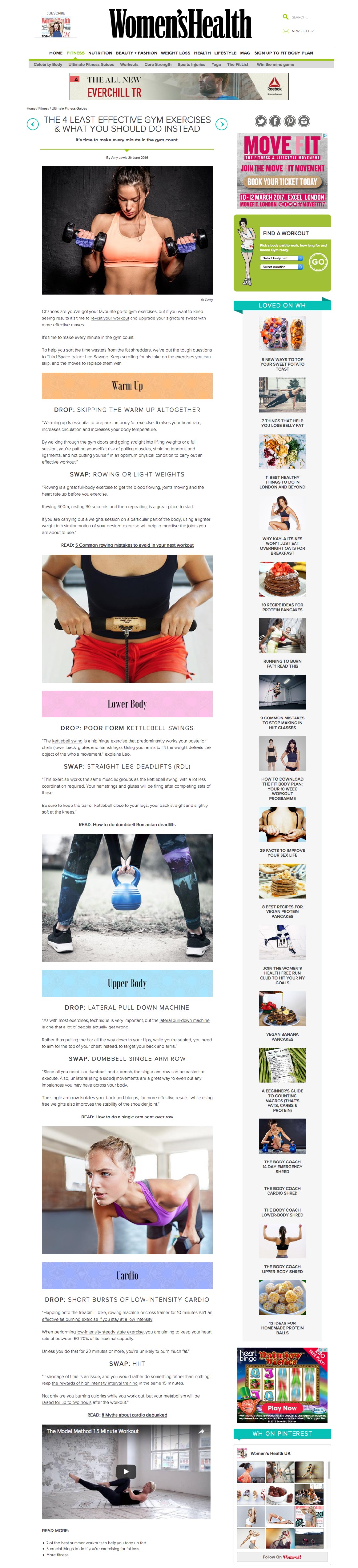 The 4 Least Effective Gym Exercises & What You Should Do Instead